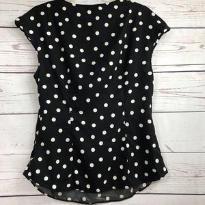 Express Tops - Black and white polka dot top Express Tops - Black and white polka dot top